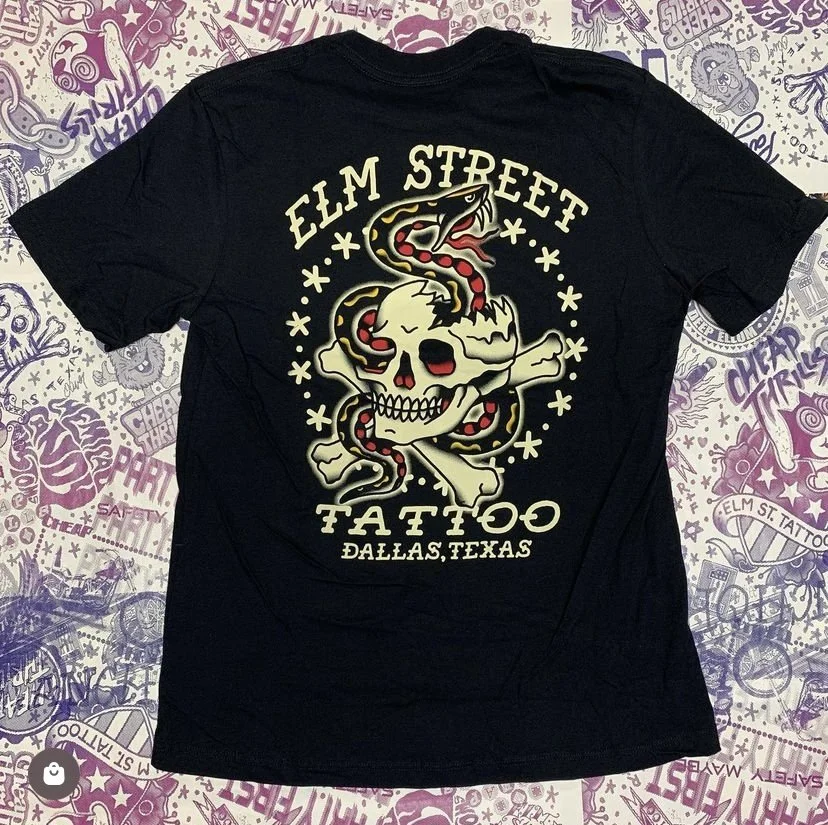 Oliver Peck Elm Street tattoo t-shirt — Oliver Peck's Anchor